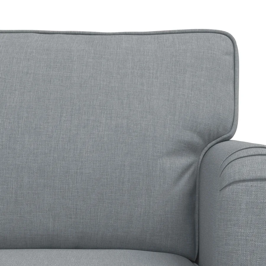Ensemble de Canapés 2 pcs Gris clair 144 x 80 x 85 cm tissu - 6
