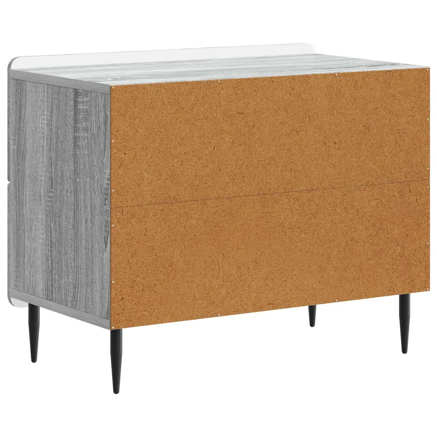 Cabinet de chevet avec tiroir Sonoma gris 62 x 34,5 x 49,5 cm - 7