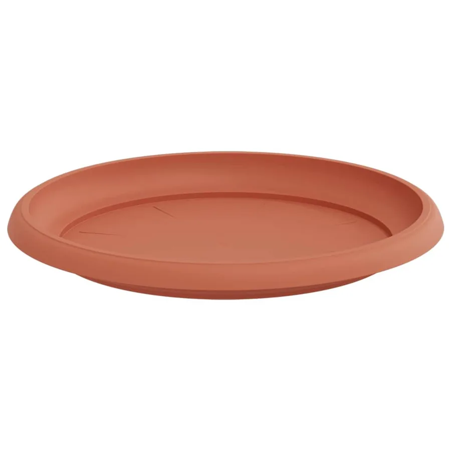 Plateau à fleurs rond 6 pcs Rouge brique Ø 23,5 x 2,5 cm - 5