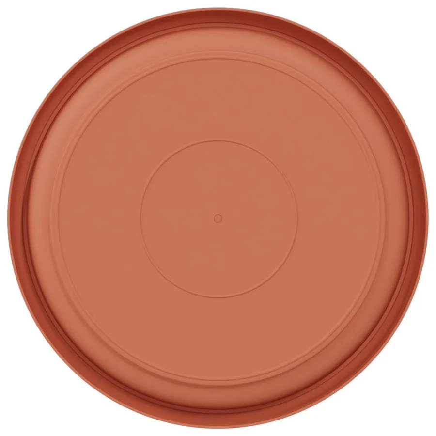 Plateau à fleurs rond 6 pcs Rouge brique Ø 23,5 x 2,5 cm - 6