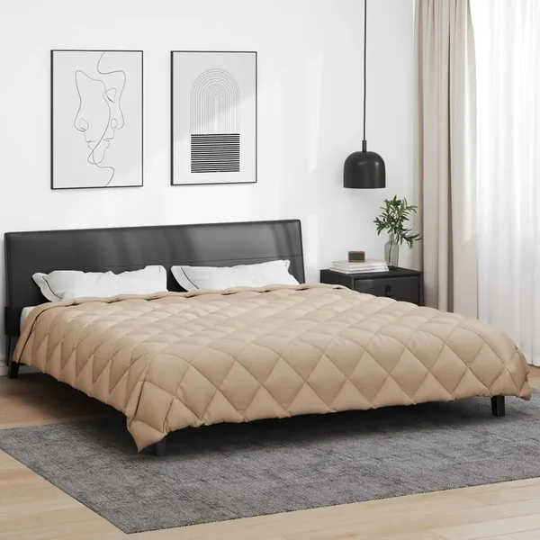 Duvet d'hiver Taupe 200 x 240 cm Microfibre