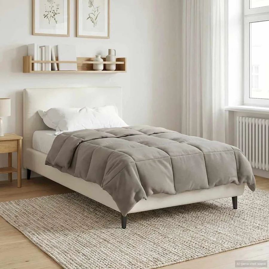 Duvet complet toute l'année Vert 135 x 200 cm Microfibre