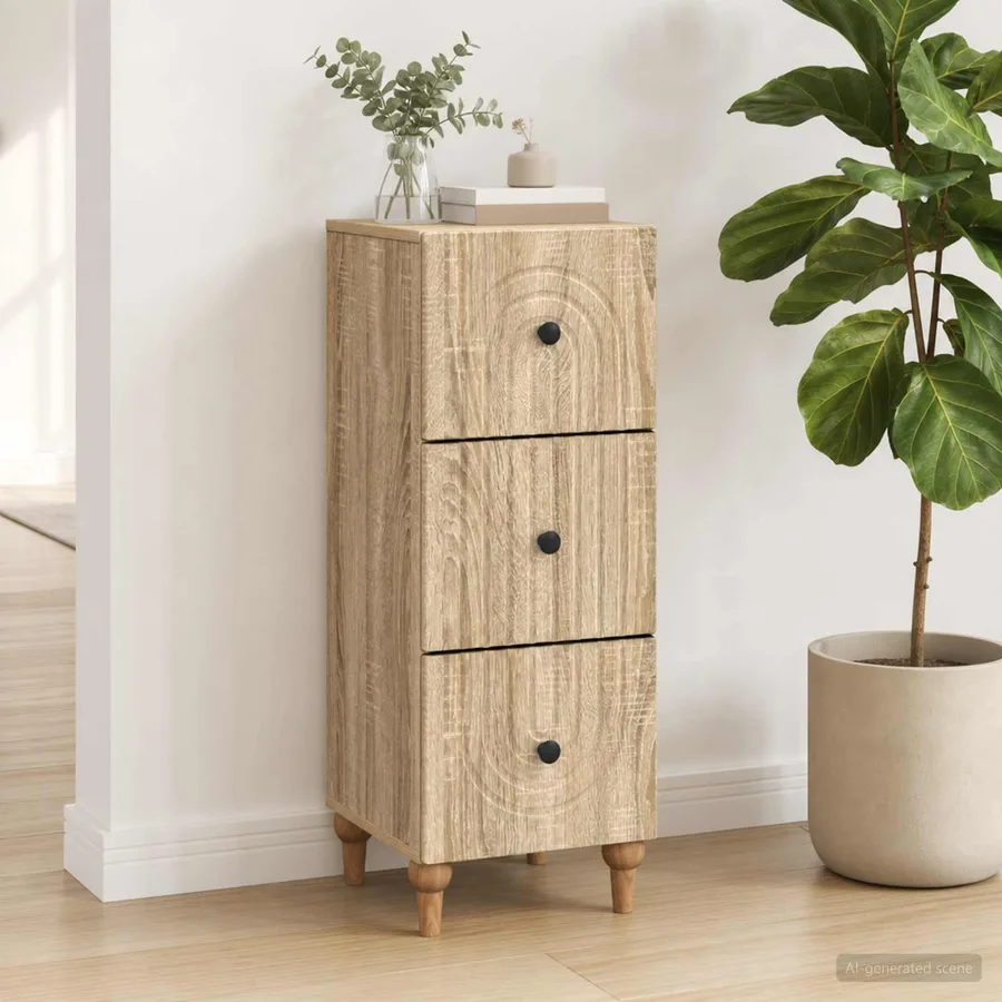 Armoire à tiroirs Chêne Sonoma 33 x 34,5 x 90 cm - 4