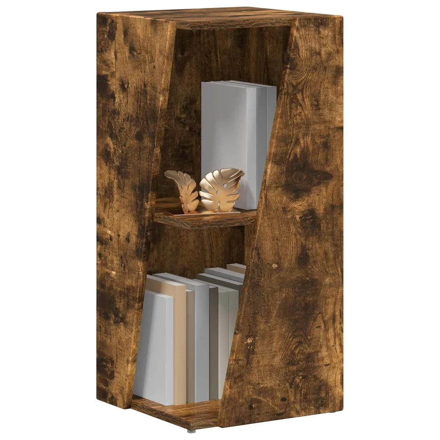 Étagère latérale Chêne fumé 33 x 32 x 70,5 cm Bois d'ingénierie - 3