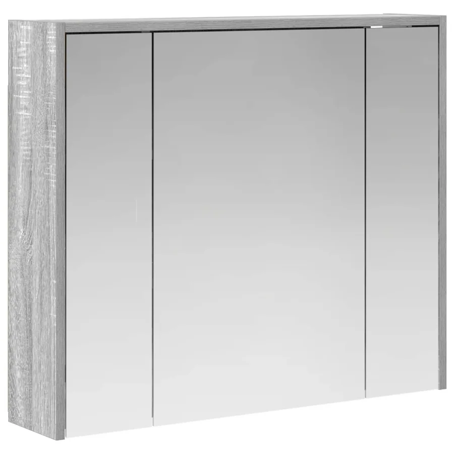 Armoire Miroir de Salle de Bain Gris Sonoma 73,5 x 16 x 62,5 cm - 2