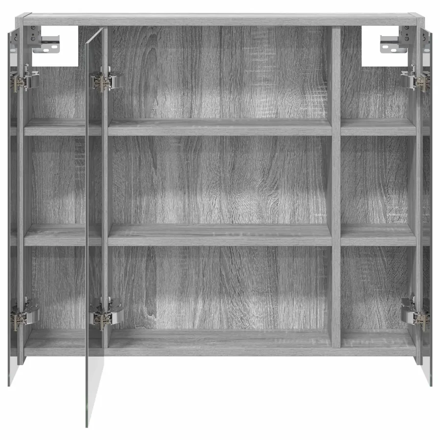 Armoire Miroir de Salle de Bain Gris Sonoma 73,5 x 16 x 62,5 cm - 6