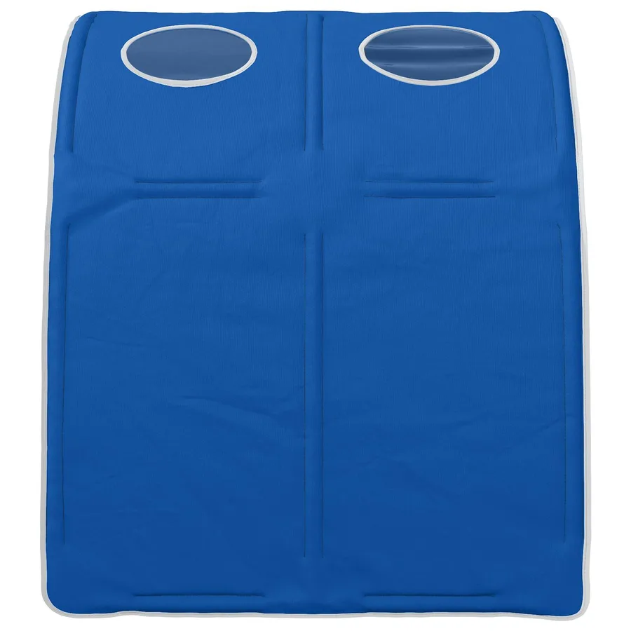 Tunnel de lit 2 pcs Bleu 211 x 67,5 x 2 cm Polyester - 7
