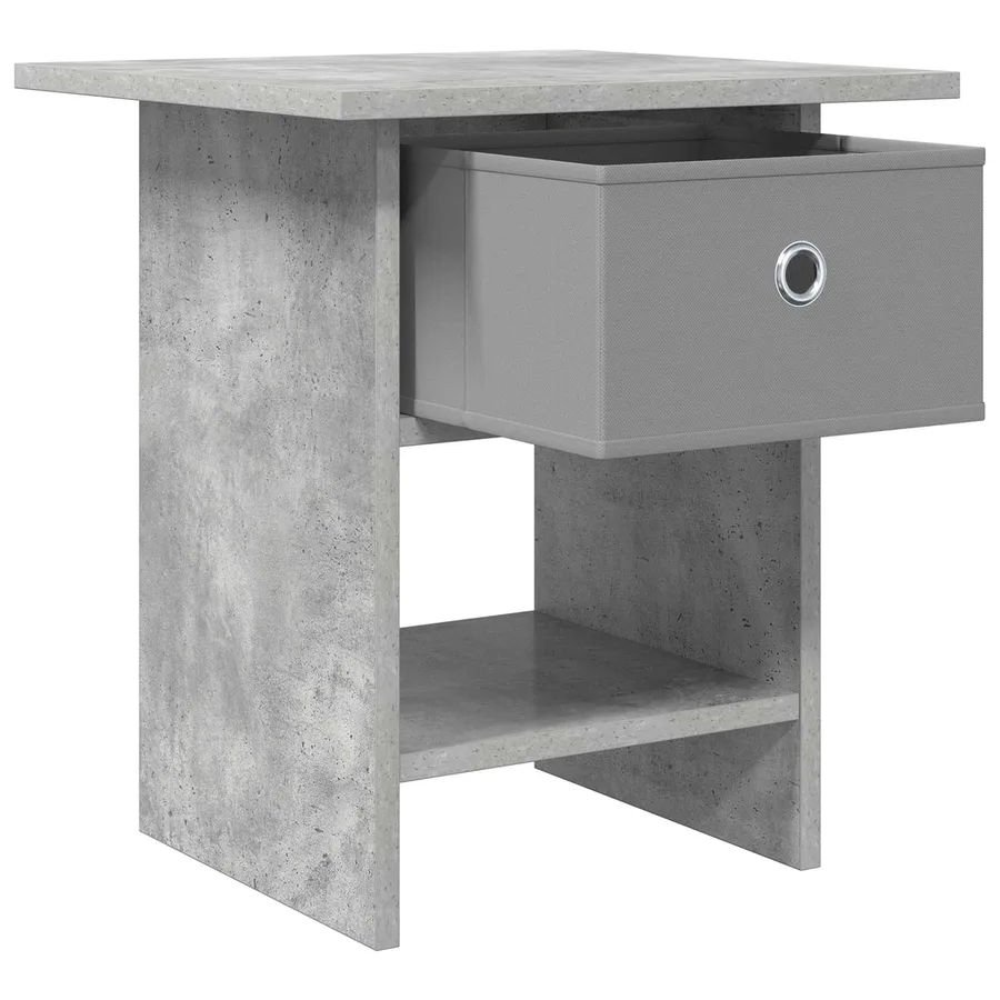 Table de chevet avec tiroir 2 pcs Gris béton 41 x 40 x 45 cm - 5