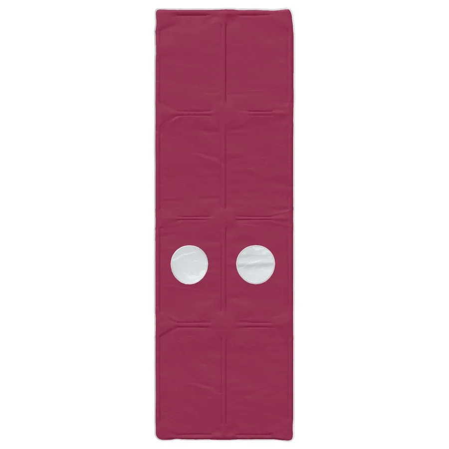 Tunnel de lit 2 pcs Rouge 211 x 67,5 x 2 cm Polyester - 5