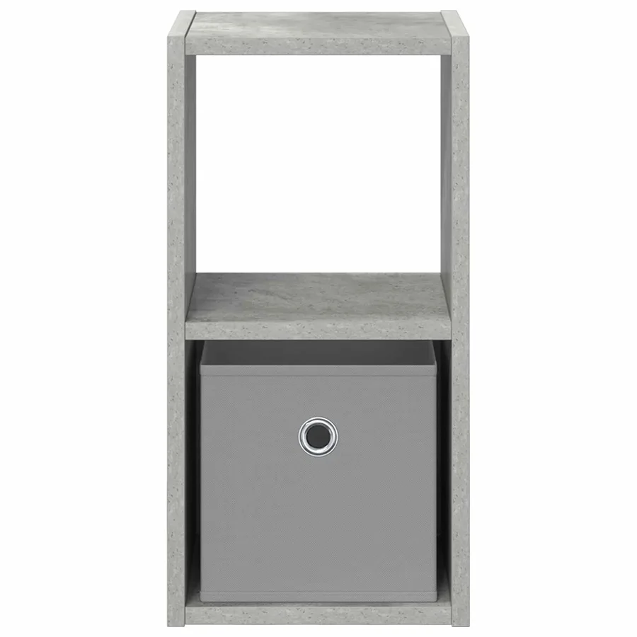 Table de chevet avec tiroir Gris béton 25,5 x 22 x 49,5 cm - 6