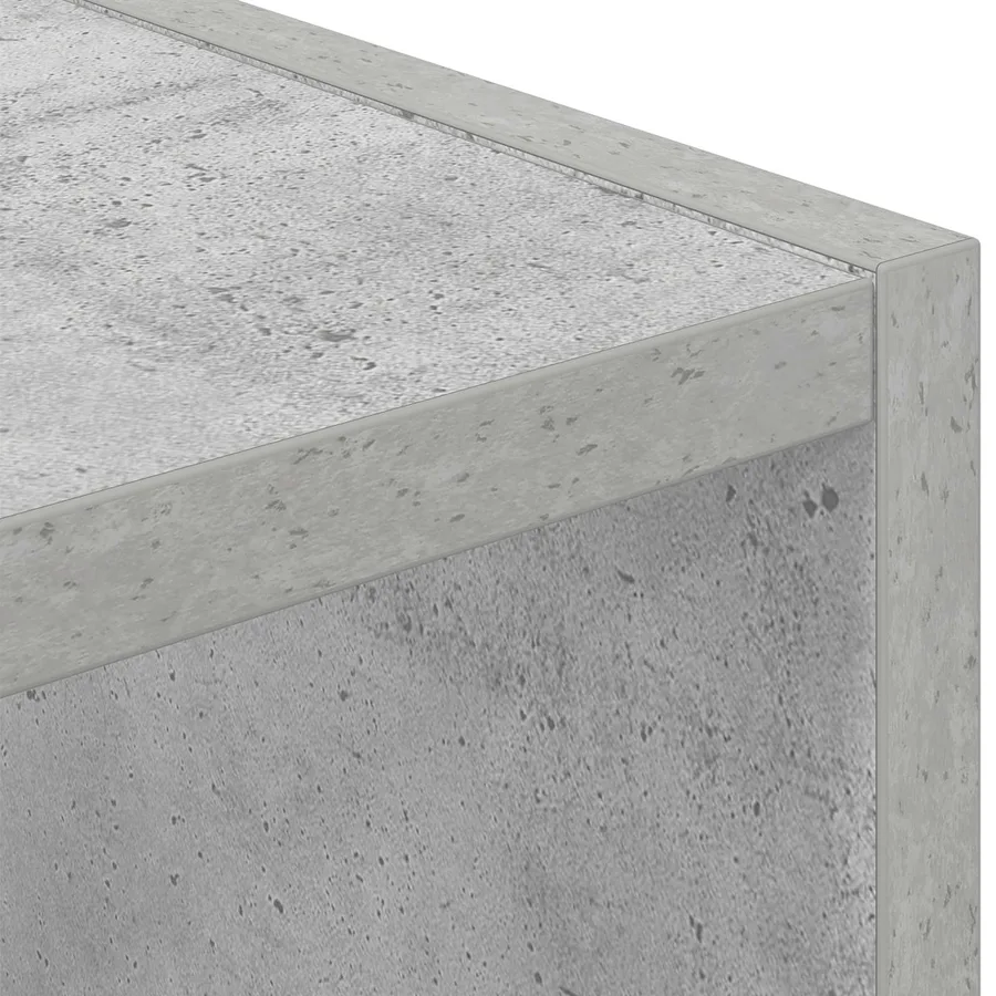 Table de chevet avec tiroir Gris béton 25,5 x 22 x 49,5 cm - 9