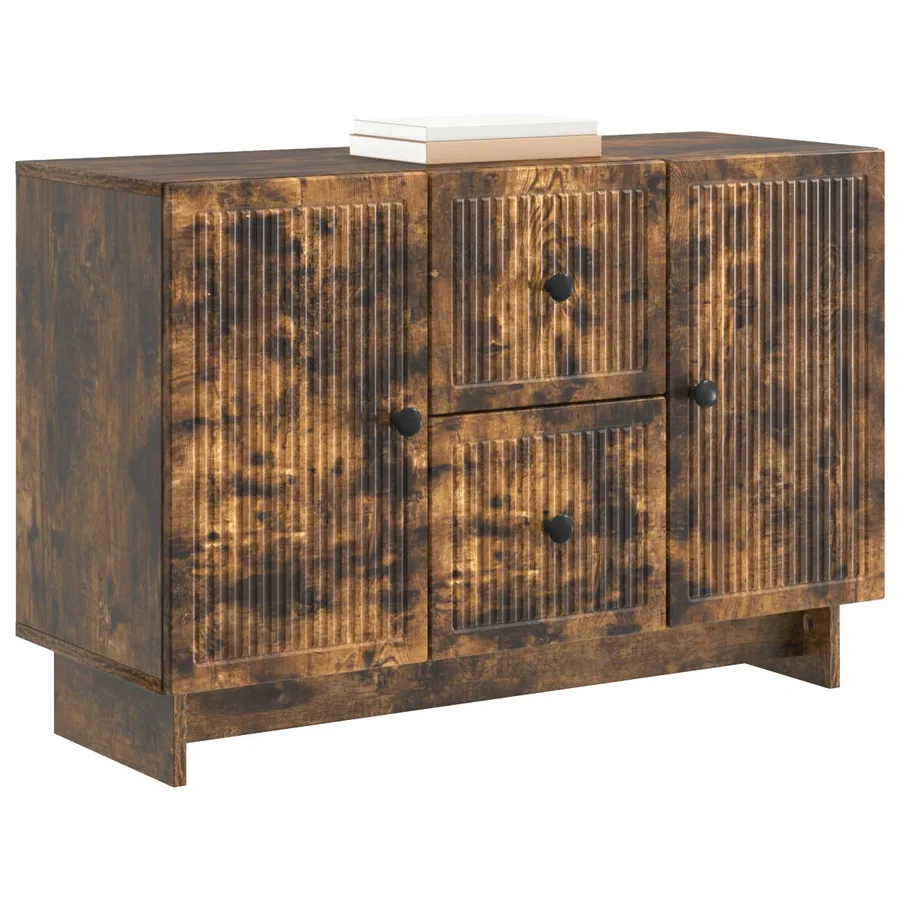 Buffet Chêne fumé 89 x 34,5 x 60 cm Bois d'ingénierie - 3