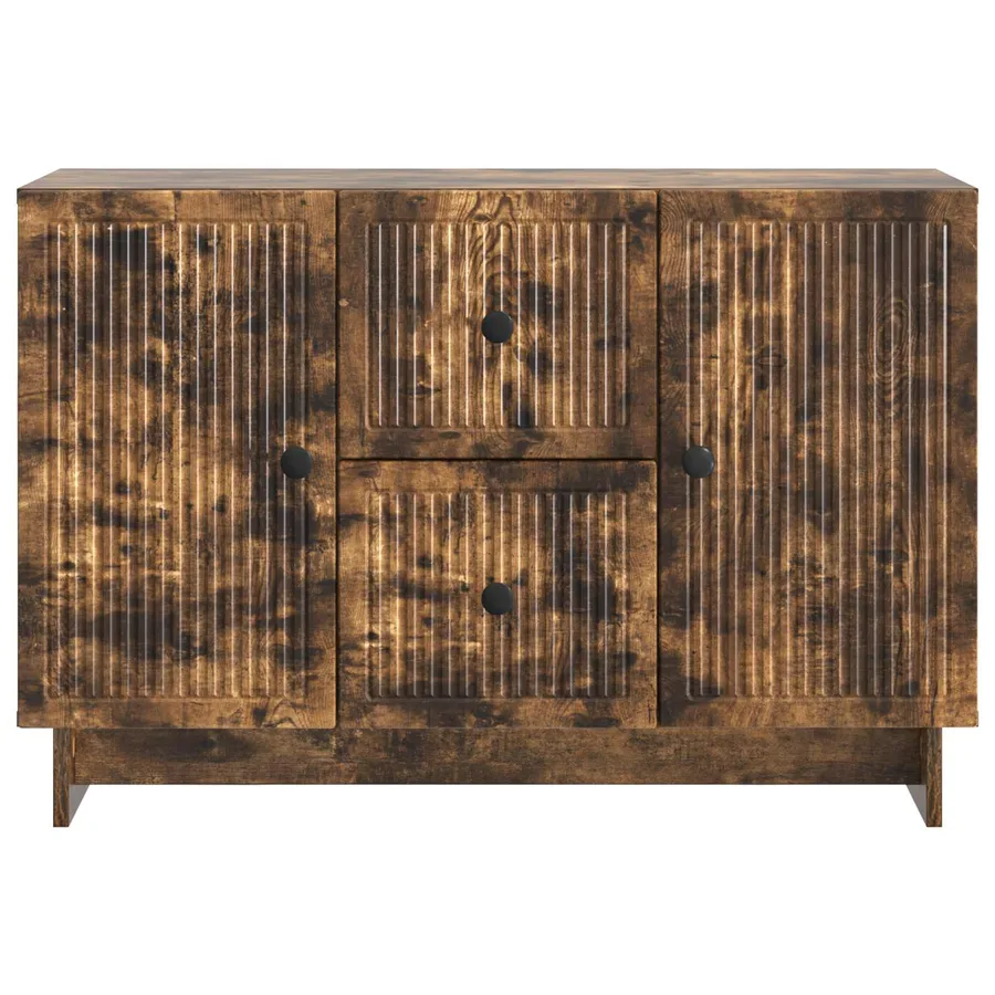 Buffet Chêne fumé 89 x 34,5 x 60 cm Bois d'ingénierie - 6
