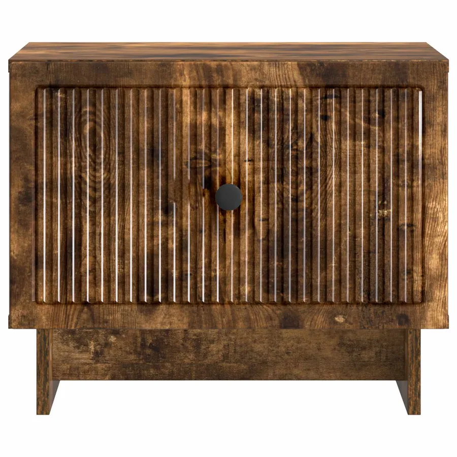Table basse Chêne fumé 49 x 50 x 40 cm Bois d'ingénierie - 5