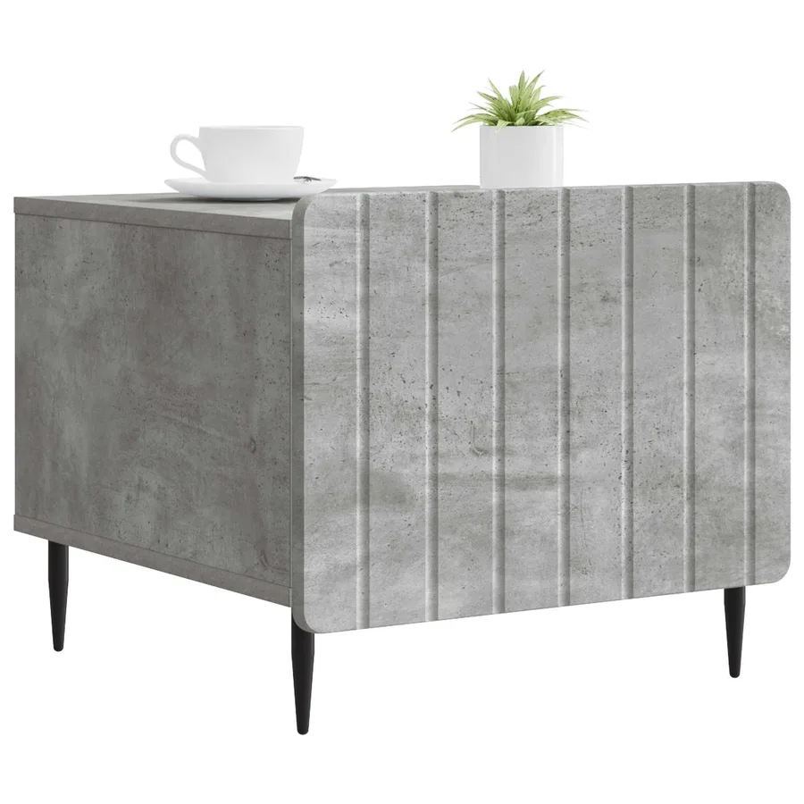 Table basse Gris béton 49 x 50 x 42 cm Bois d'ingénierie - 3