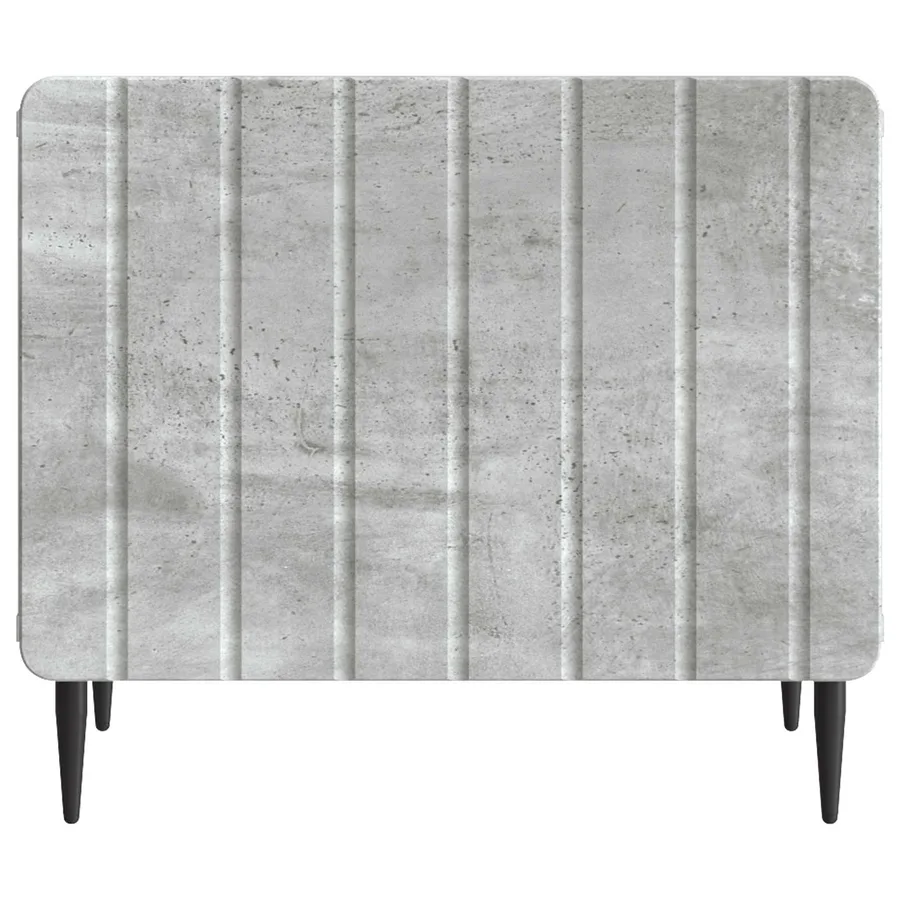 Table basse Gris béton 49 x 50 x 42 cm Bois d'ingénierie - 5