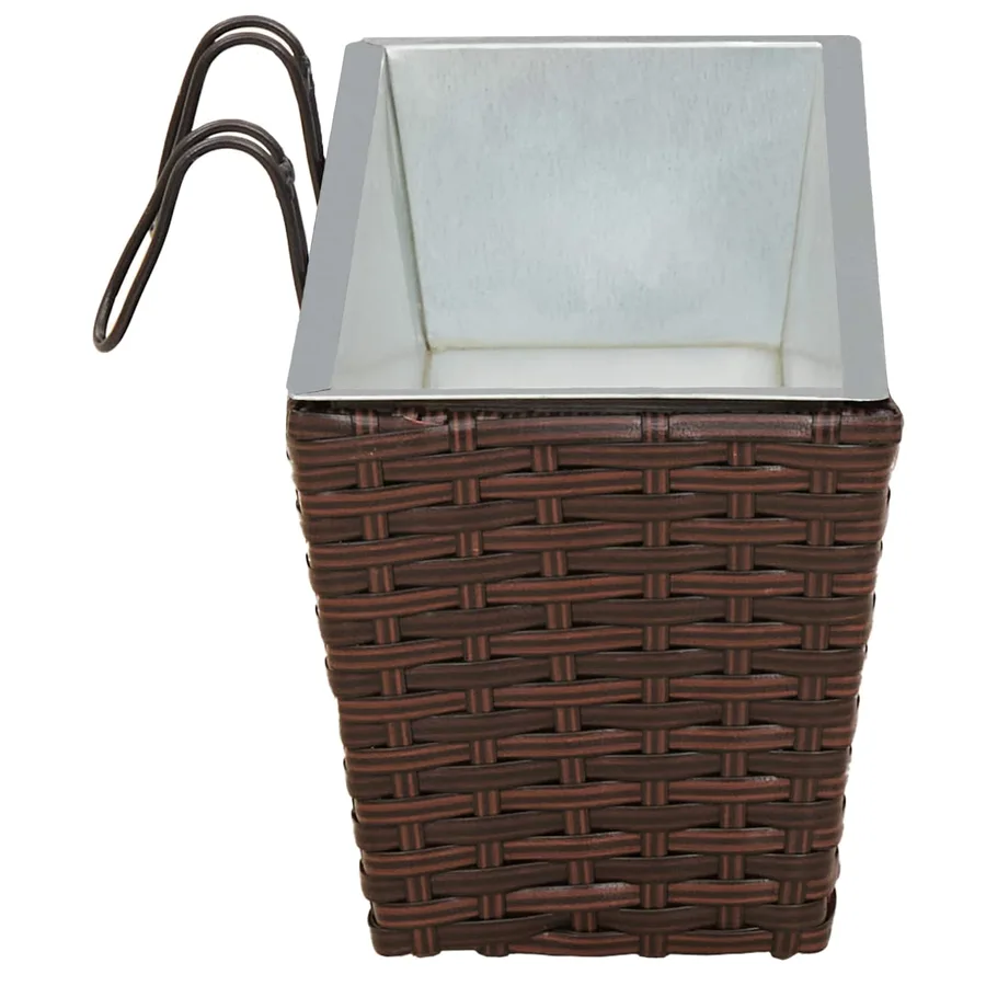 Garde-Corps 2 pcs 50 x 17 x 17 cm Métал - 6