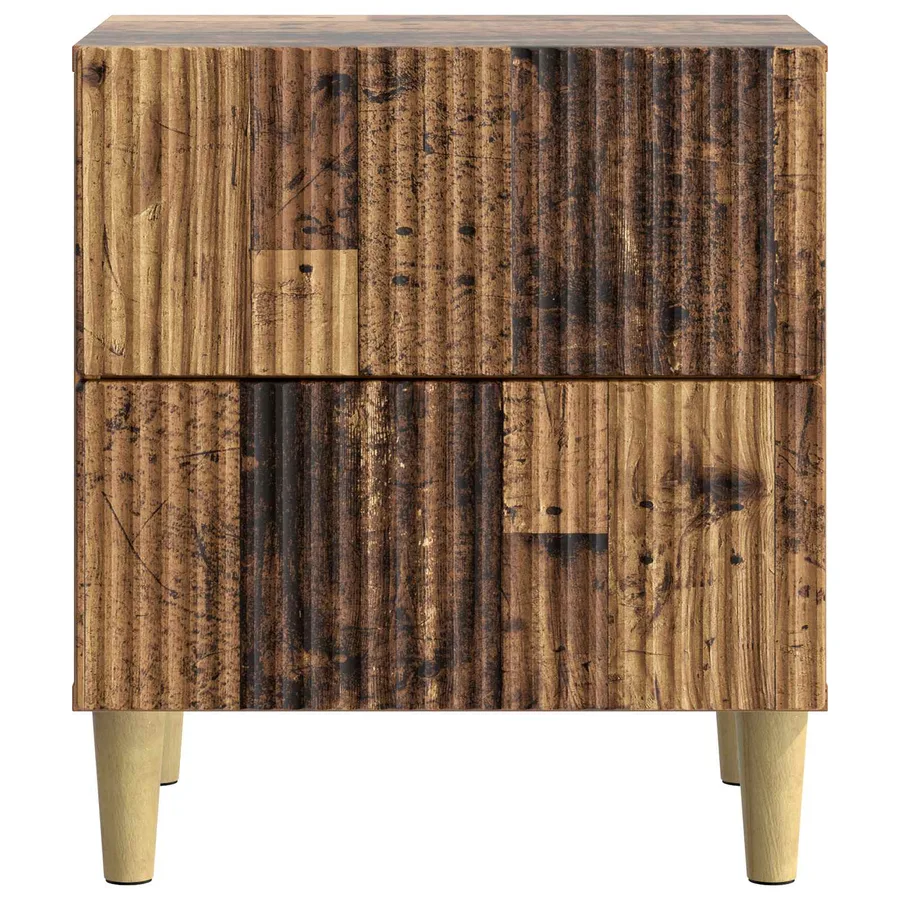 Cabinet de chevet avec tiroir Bois ancien 43 x 34,5 x 48 cm - 5