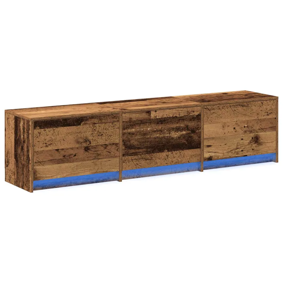 Meuble TV Bois ancien 165 x 34 x 40 cm Bois d'ingénierie - 2