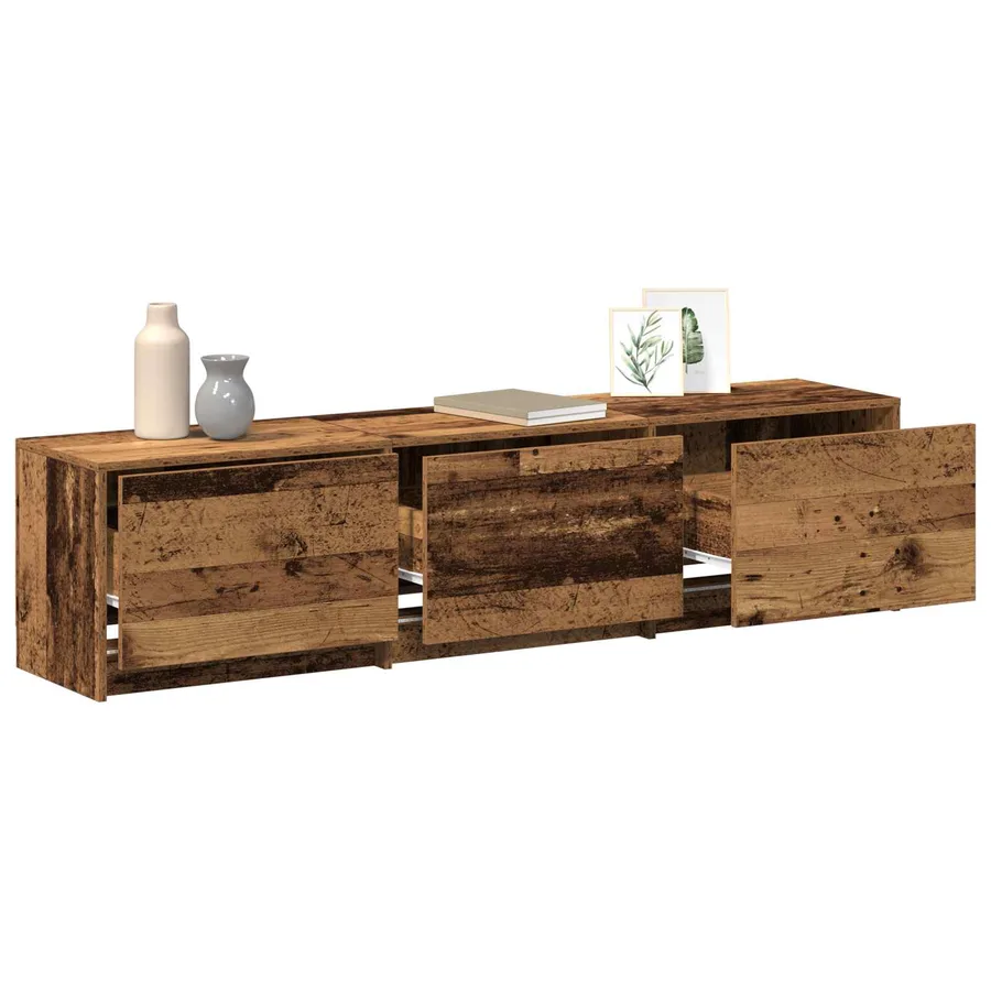 Meuble TV Bois ancien 165 x 34 x 40 cm Bois d'ingénierie - 3