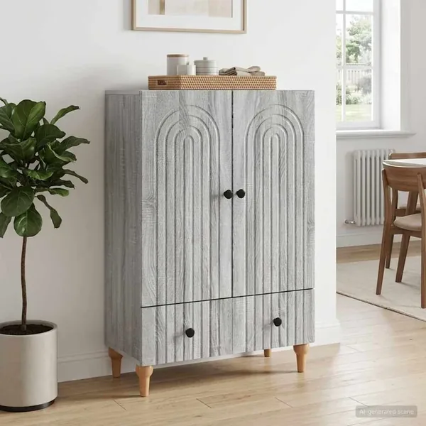 Buffet Sonoma gris 66 x 34,5 x 95 cm Bois d'ingénierie