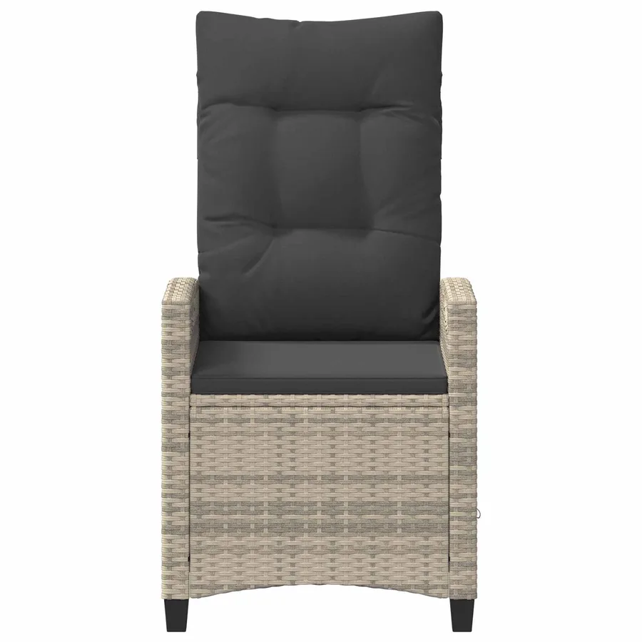 Chaise de jardin 2 pcs Gris clair et gris foncé - 5