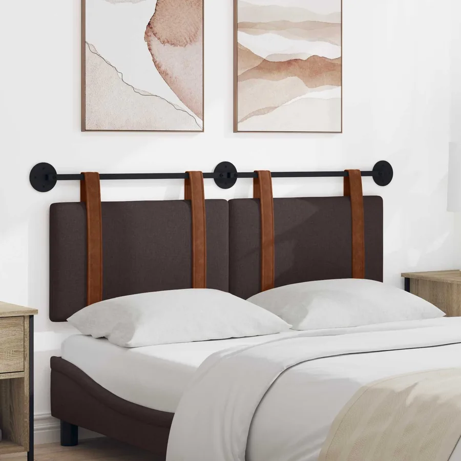 Tête de lit suspendue Marron foncé PU antique