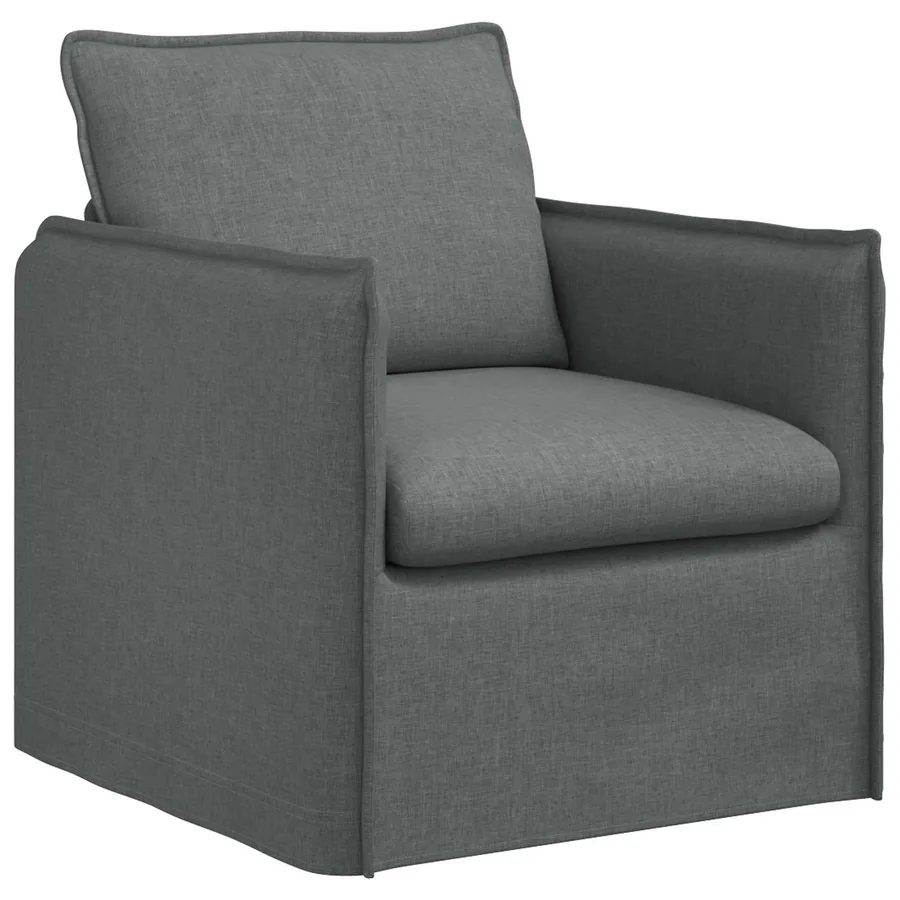 Ensemble de Canapés 2 pcs Gris foncé 196 x 82 x 85 cm Tissu - 4