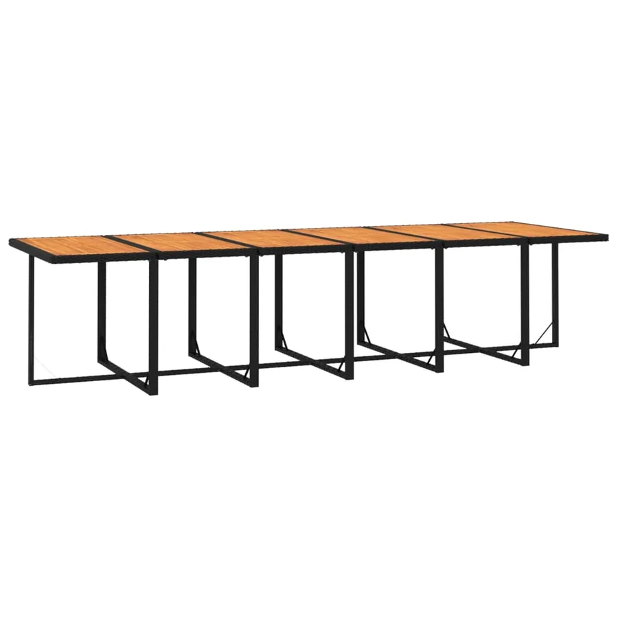 Ensemble à manger de jardin coussins 17 pcs Résine tressée Noir - 4