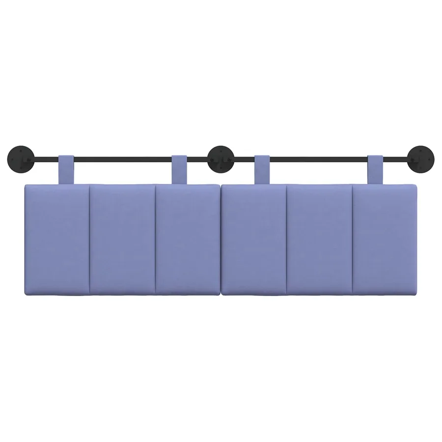 Tête de lit suspendue Bleu denim Tissu - 5