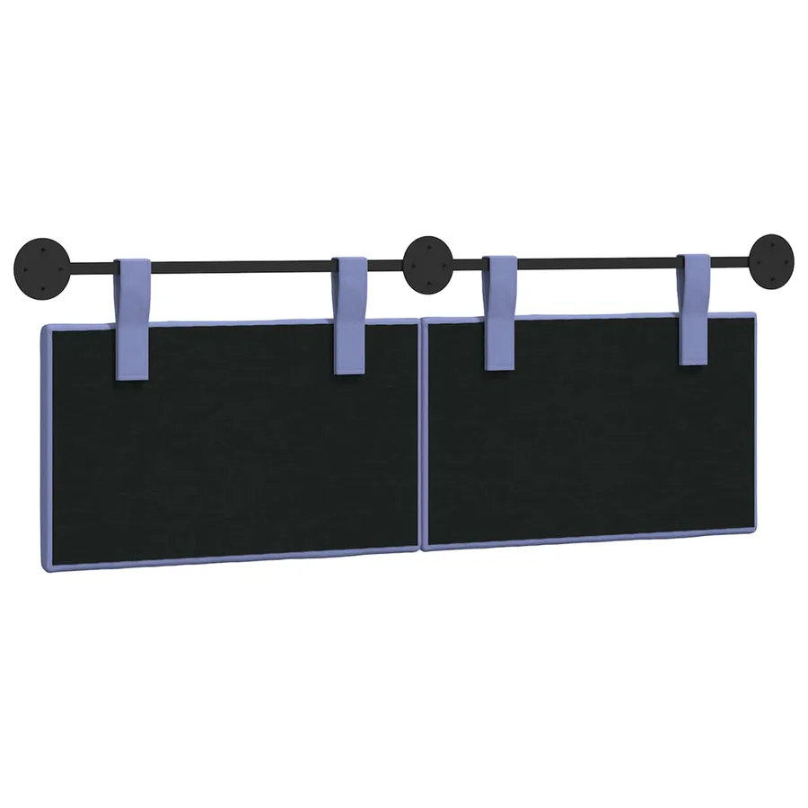 Tête de lit suspendue Bleu denim Tissu - 7