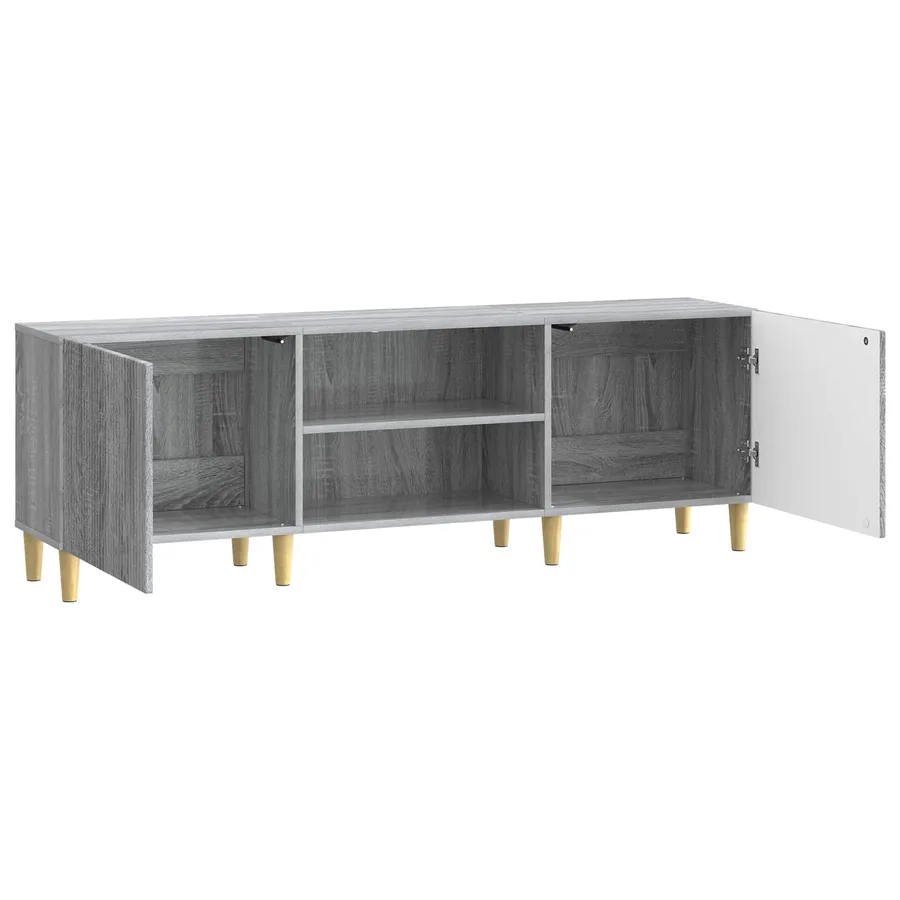 Meuble TV Sonoma gris 150 x 31 x 50 cm Bois d'ingénierie - 5