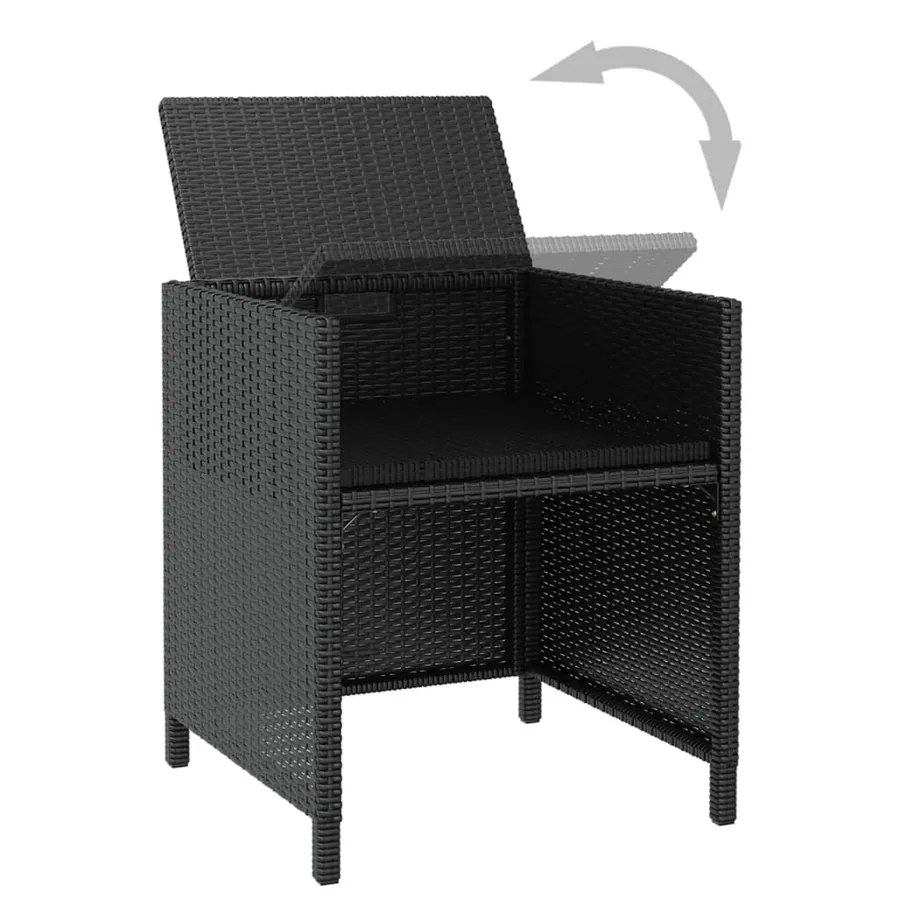 Ensemble à manger d'extérieur 13 pcs coussins Résine tressée - 6