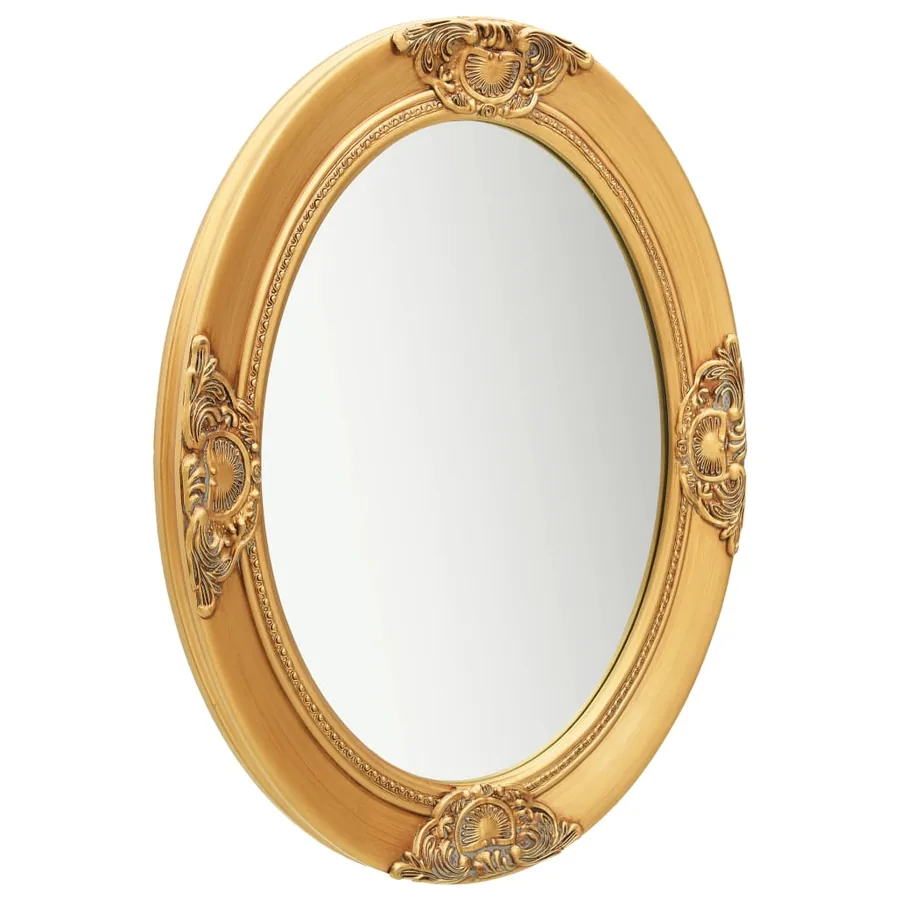 Miroir mural style baroque 50x60 cm Doré - 2