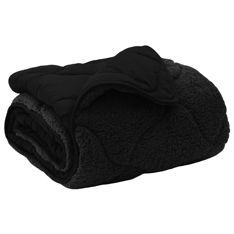 Duvet d'été simple Matelassé Noir 140 x 220 cm - 2