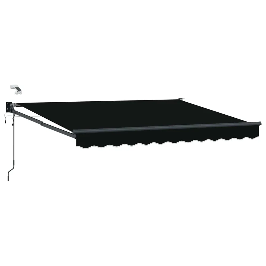 Auvent rétractable électrique Noir 3 x 2,5 m - 2