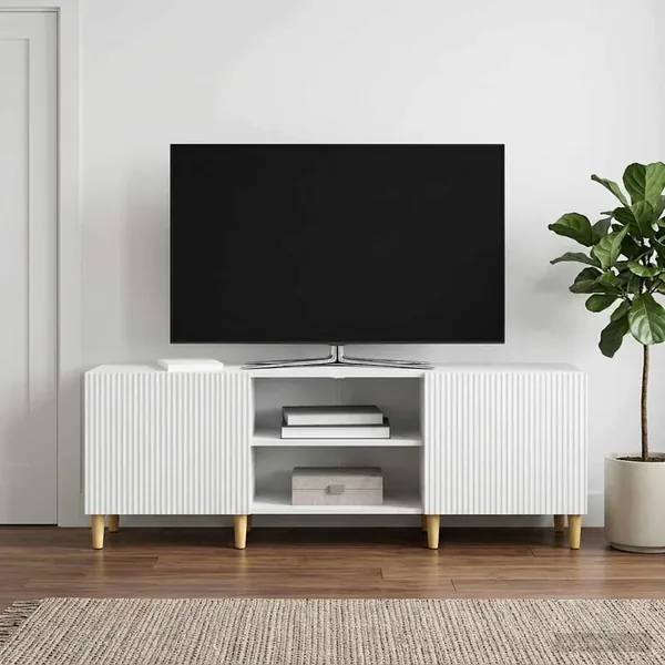 Meuble TV Blanc 150 x 31 x 50 cm Bois d'ingénierie