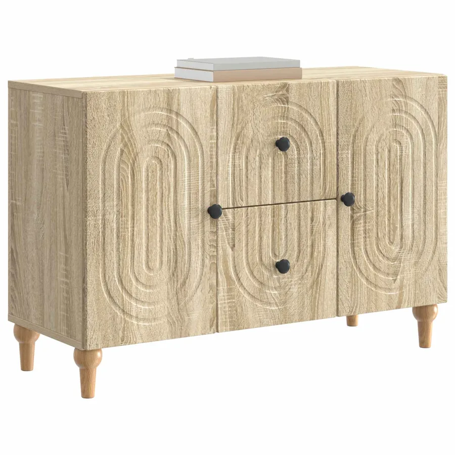 Meuble TV Chêne Sonoma 89 x 34,5 x 60 cm Bois d'ingénierie - 3
