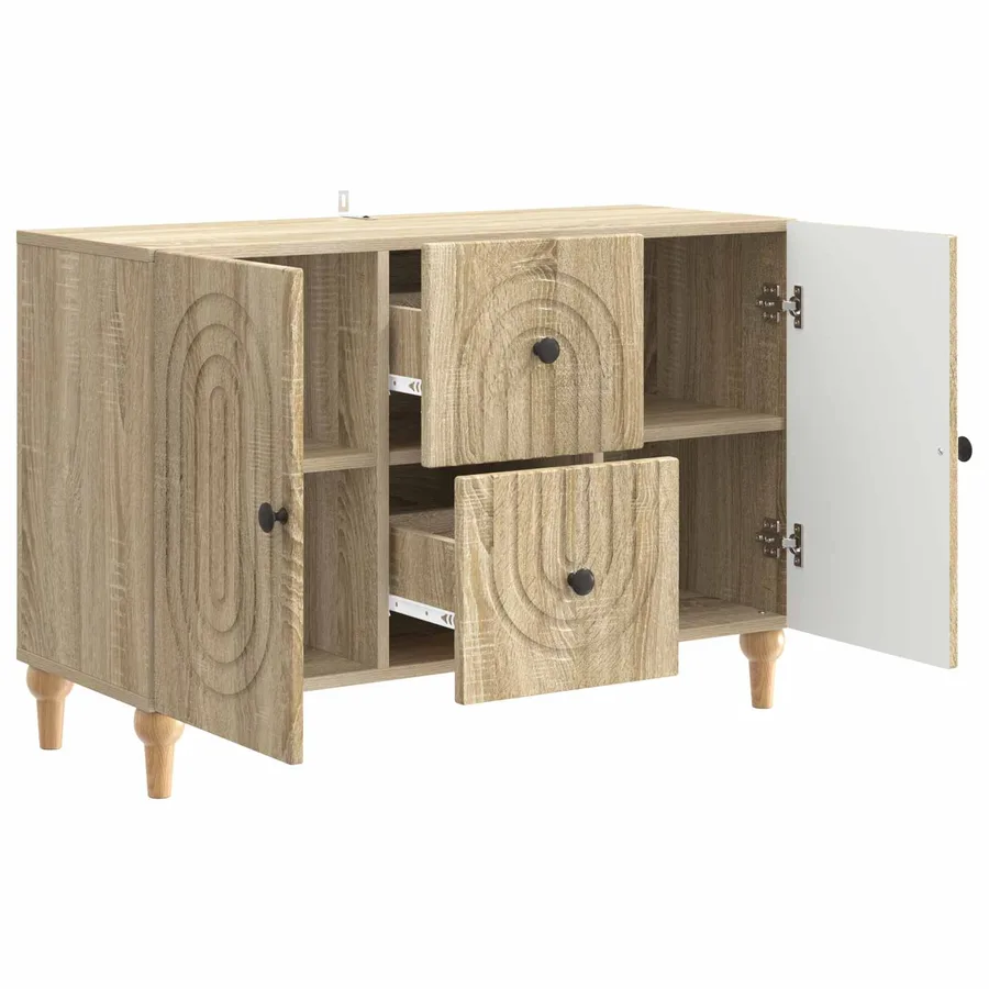 Meuble TV Chêne Sonoma 89 x 34,5 x 60 cm Bois d'ingénierie - 5