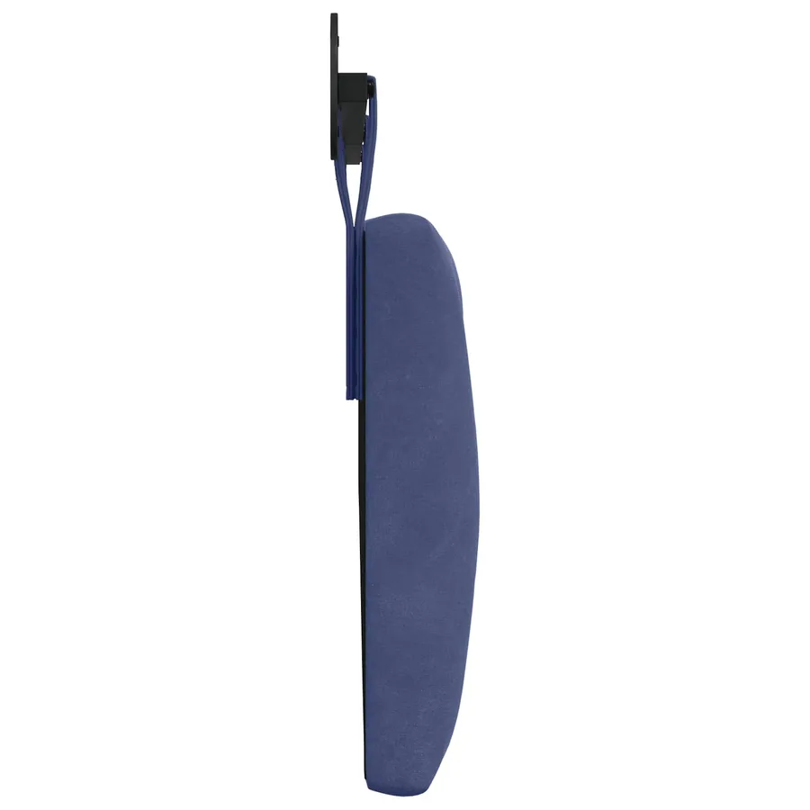 Tête de lit suspendue Avec lumière LED Bleu police Velours - 6