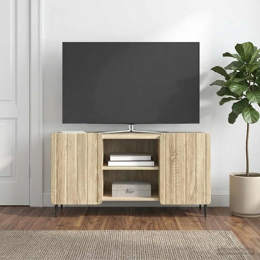 Meuble TV Chêne Sonoma 102 x 34,5 x 52 cm Bois d'ingénierie