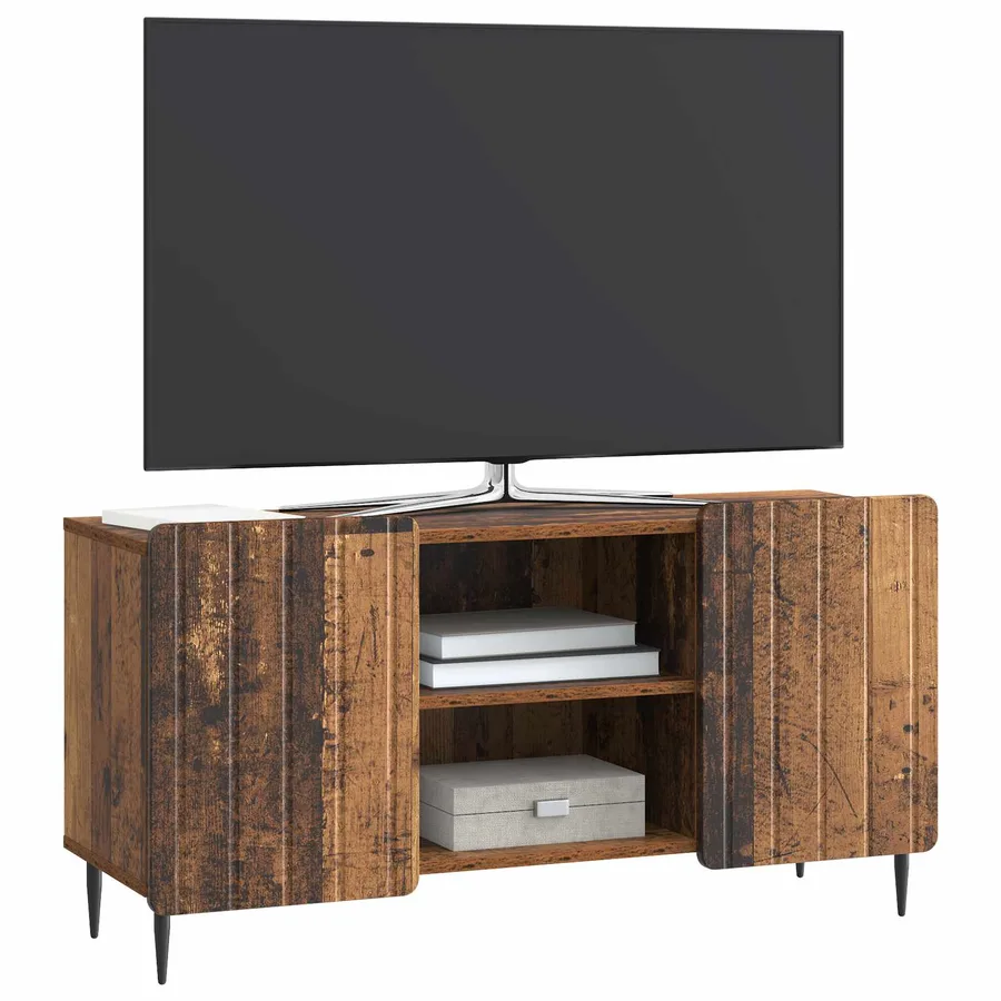 Meuble TV Bois ancien 102 x 34,5 x 52 cm Bois d'ingénierie - 3