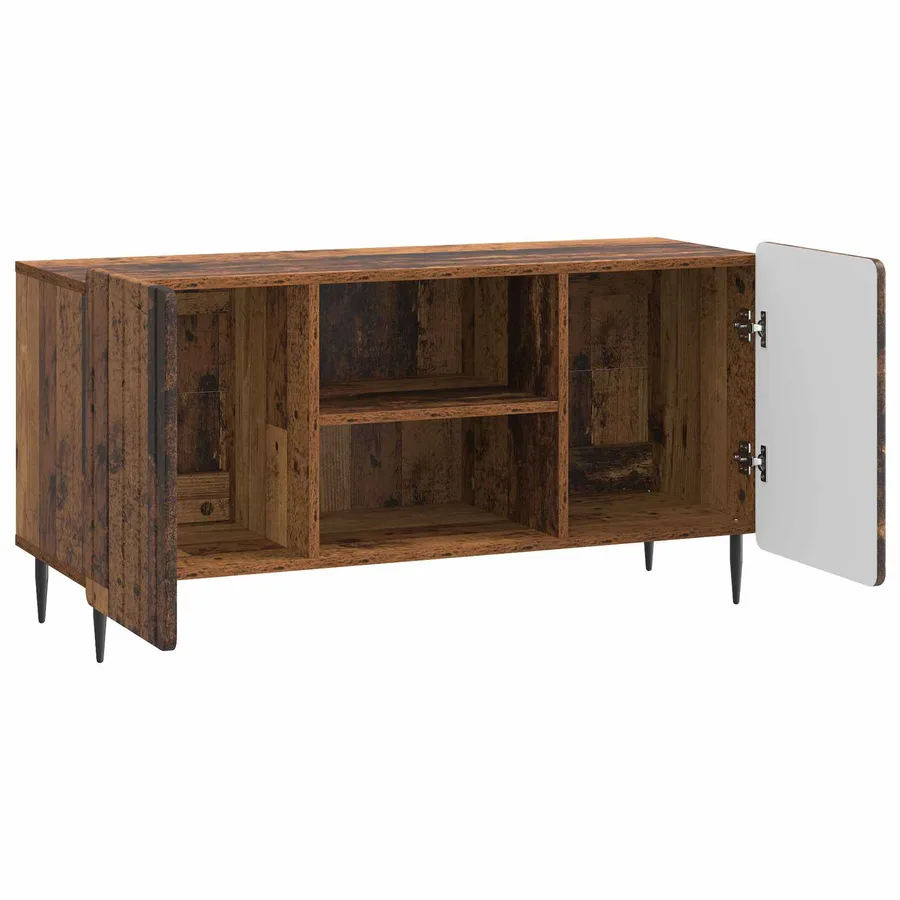 Meuble TV Bois ancien 102 x 34,5 x 52 cm Bois d'ingénierie - 5