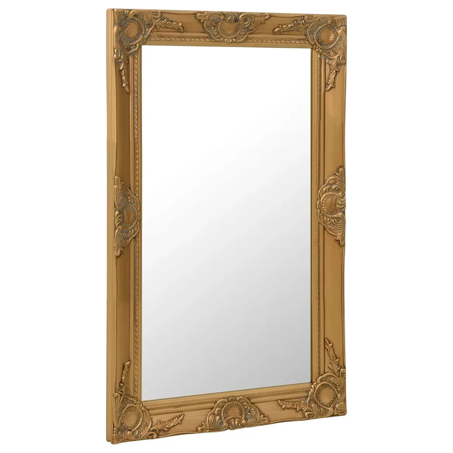 Miroir mural style baroque 50x80 cm Doré - 2