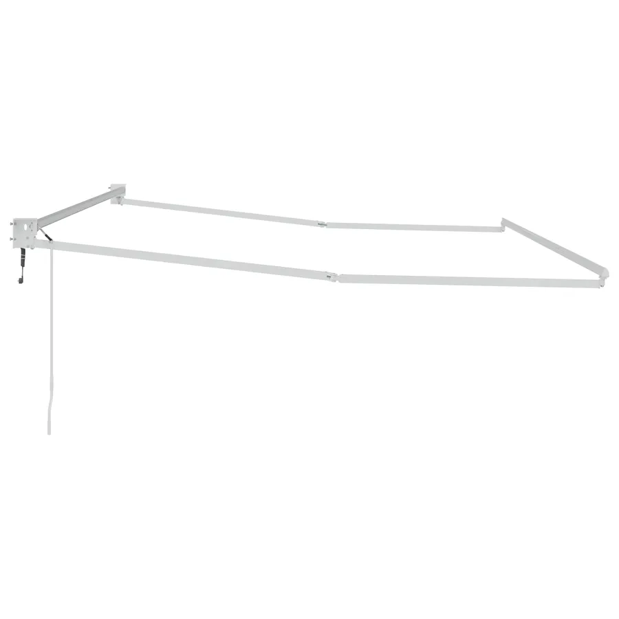 Cadre de store rétractable électrique Blanc 4 x 2 m Aluminium - 4