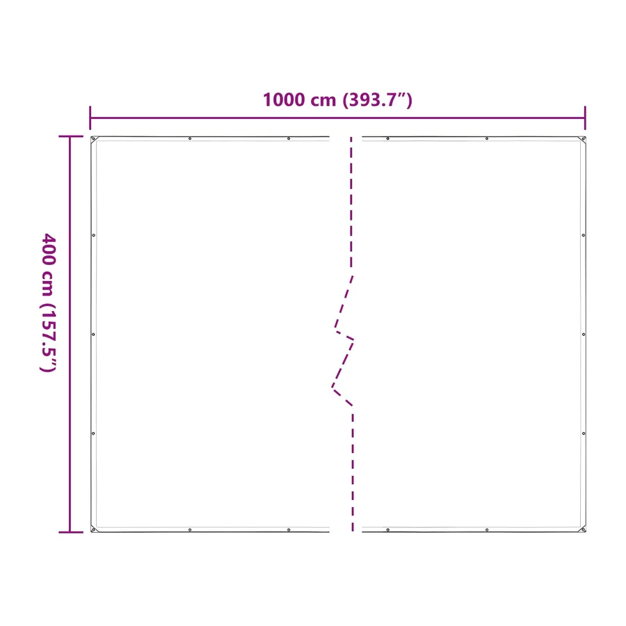 Couverture pour plantes Transparent 4 x 10 m PE - 8