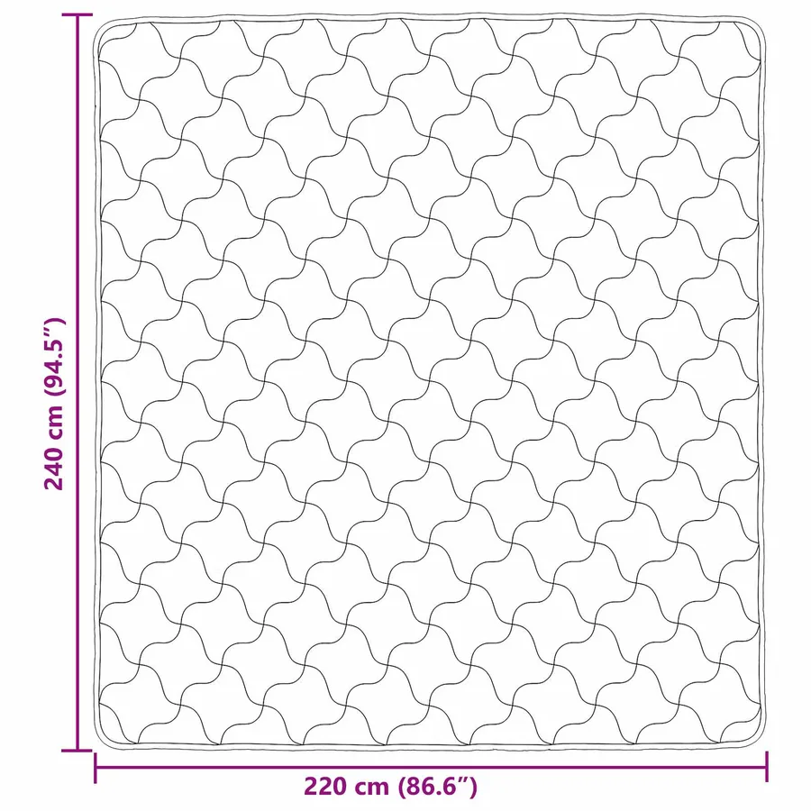 Duvet d'été simple Matelassé Anthracite 220 x 240 cm - 8