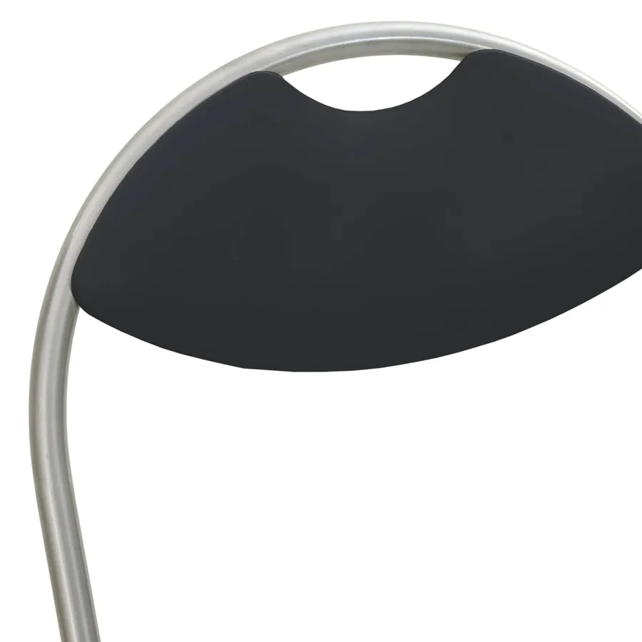 Chaise pliante 8 pcs Noir et gris 48 x 43,5 x 81 cm Simili cuir - 9