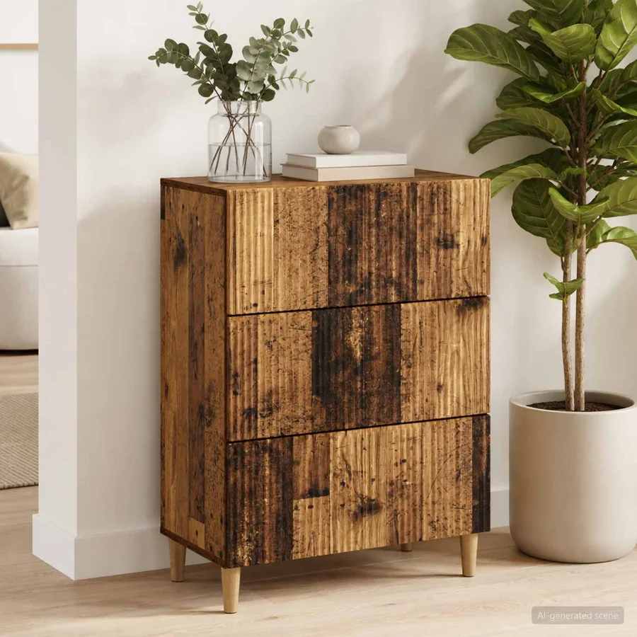 Armoire à tiroirs Bois ancien 66 x 34,5 x 90 cm - 4