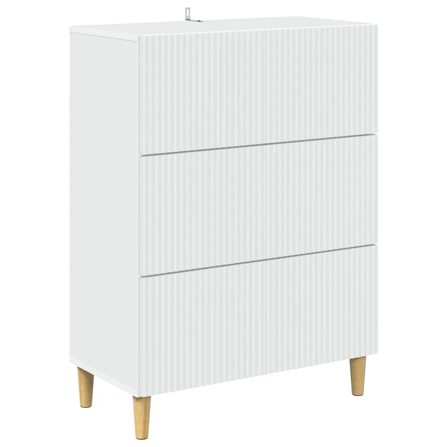 Armoire à tiroirs Blanc 66 x 34,5 x 90 cm Bois d'ingénierie - 2
